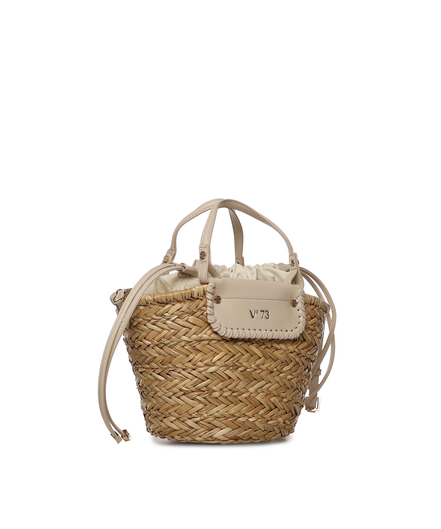 Mini bag Vanna con logo 73BS9N202 VANNAOFF WHITE/NATURALE V° 73 