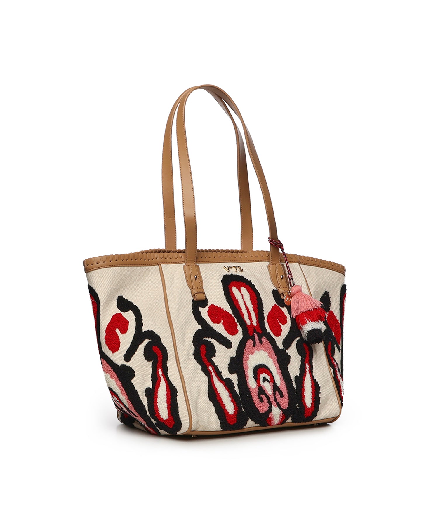 Borsa shopping Marilena con logo 73BS9NA01 MARILENACUOIO/MULTICOLOR V° 73 