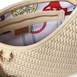 Borsa a spalla Zelda in pelle 73BS9O603 ZELDAOFF WHITE V° 73 