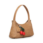Borsa a spalla Zelda in pelle<BR/> 73BS9O603 ZELDASABBIA V° 73 
