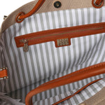 Borsa Exclusive con logo 73BS9QM01 EXCLUSIVENATURALE/CUOIO V° 73 