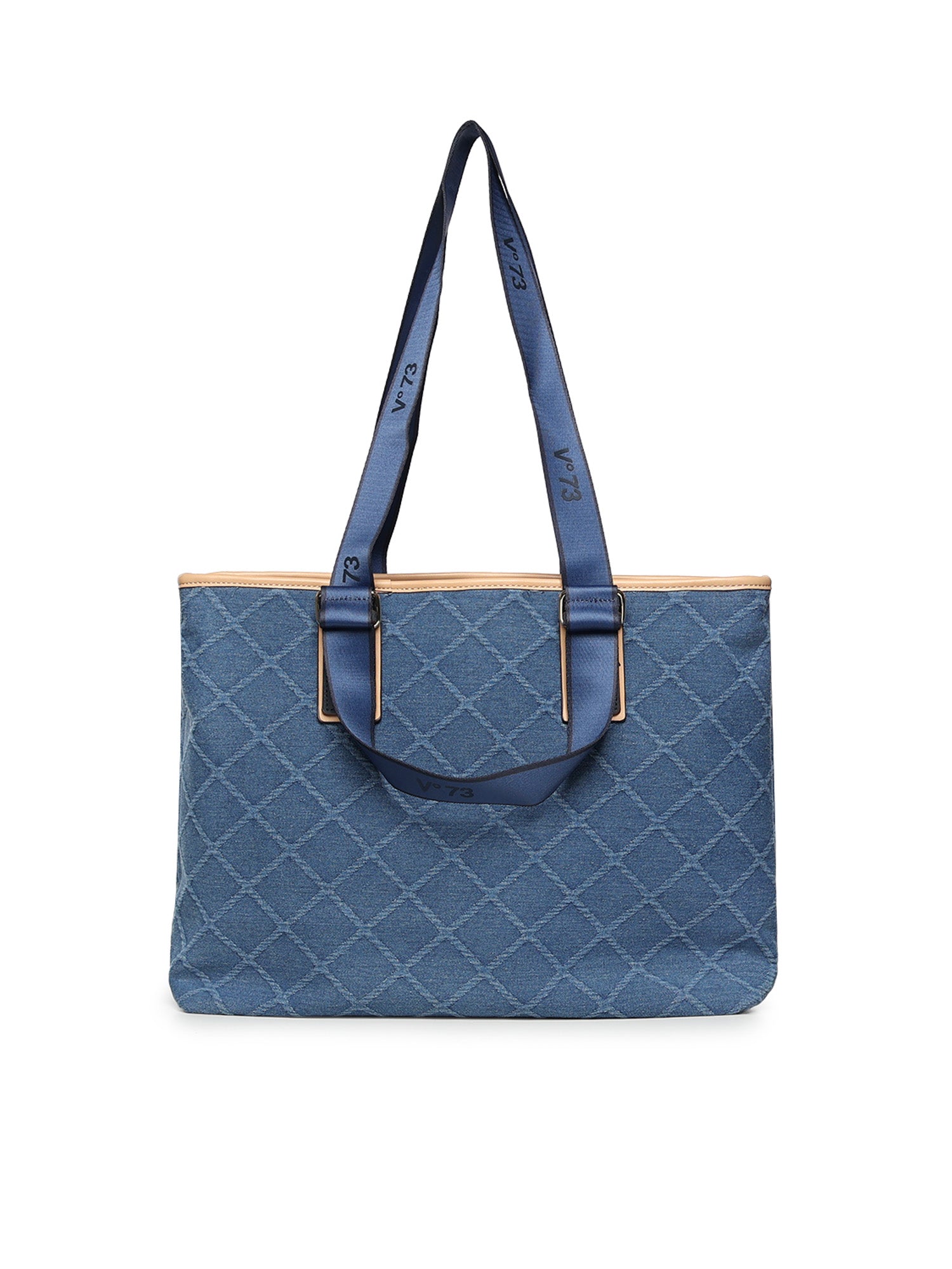 Borsa shopping Tita con logo 73BS9TZ01D TITADENIM/NATURALE V° 73 