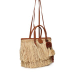 Borsa shopping Domitilla 73BS9VV01 DOMITILLANATURALE/CUOIO V° 73 
