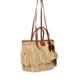 Borsa shopping Domitilla 73BS9VV01 DOMITILLANATURALE/CUOIO V° 73 