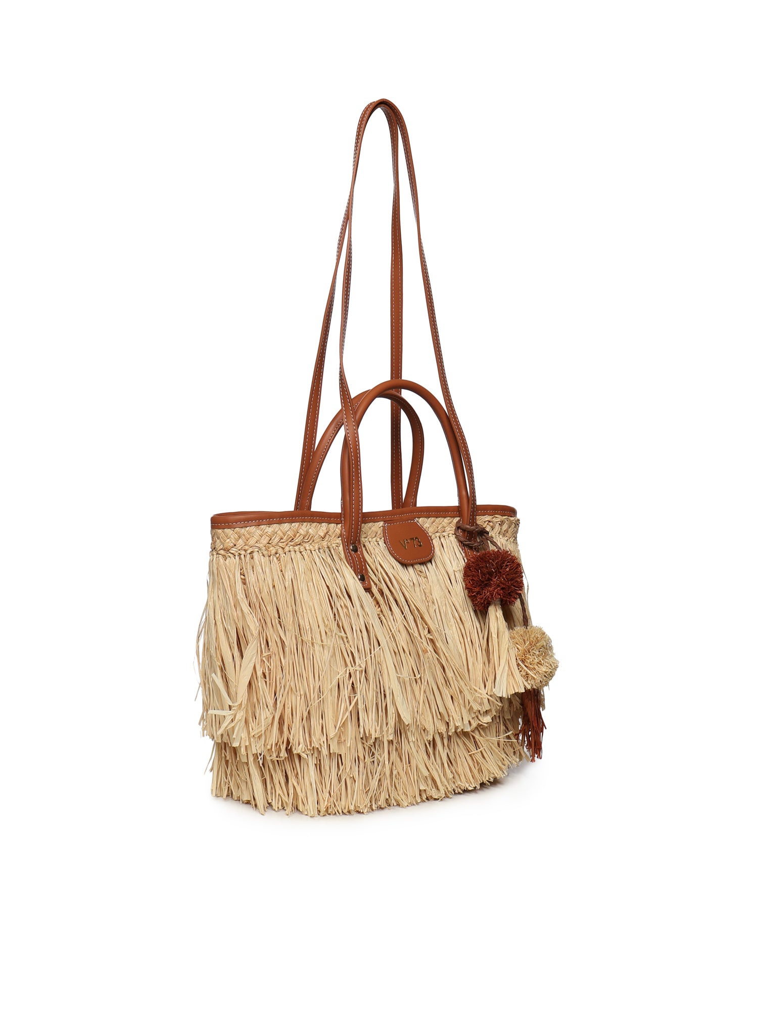 Borsa shopping Domitilla 73BS9VV01 DOMITILLANATURALE/CUOIO V° 73 
