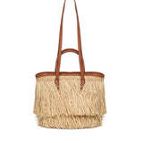 Borsa shopping Domitilla 73BS9VV01 DOMITILLANATURALE/CUOIO V° 73 