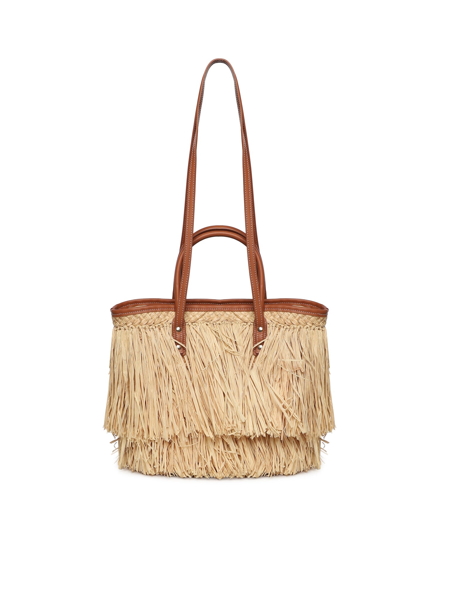 Borsa shopping Domitilla 73BS9VV01 DOMITILLANATURALE/CUOIO V° 73 