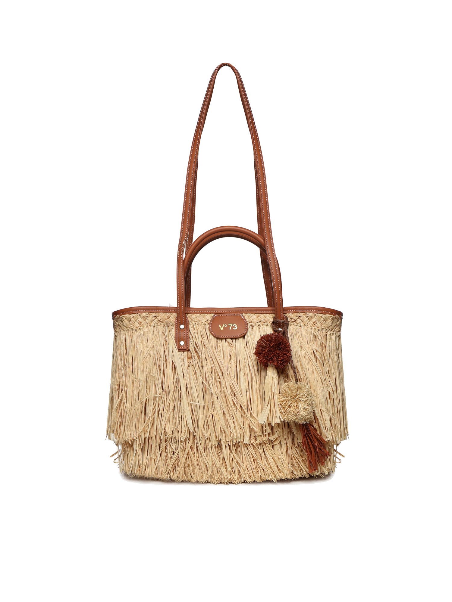 Borsa shopping Domitilla 73BS9VV01 DOMITILLANATURALE/CUOIO V° 73 