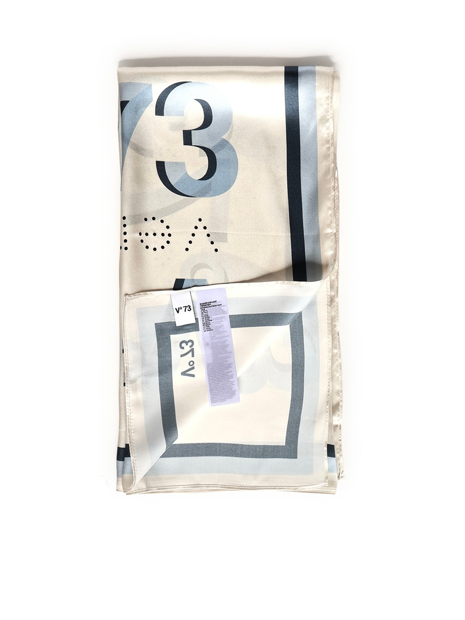 Foulard Alexandra con logo 73FD8Y801 ALEXANDRAAZZURRO/MULTICOLOR V° 73 