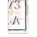 Foulard Alexandra con logo 73FD8Y801 ALEXANDRALILLA/MULTICOLOR V° 73 