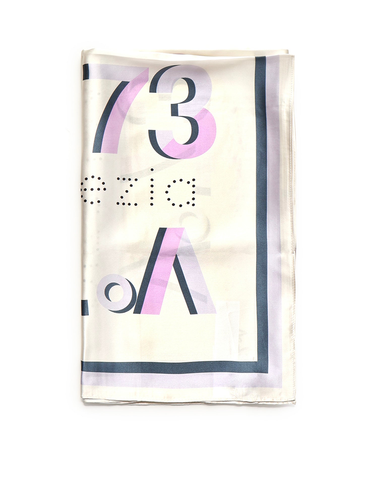 Foulard Alexandra con logo 73FD8Y801 ALEXANDRALILLA/MULTICOLOR V° 73 