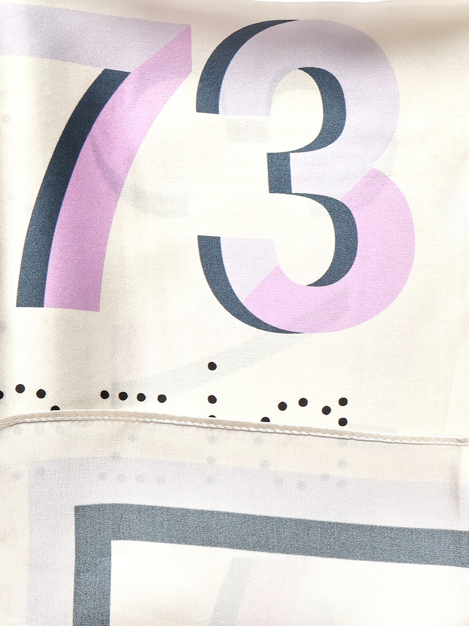 Foulard Alexandra con logo 73FD8Y801 ALEXANDRALILLA/MULTICOLOR V° 73 