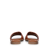 Sandali slide Maya con logo 73SC9Y201TRA MAYA FLATCUOIO V° 73 