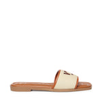 Sandali flat Responsible 73 con logo 73SC9Y501CAN RESPONSIBLE 73 FLATNATURALE/CUOIO V° 73 