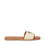 Sandali flat Responsible 73 con logo 73SC9Y501CAN RESPONSIBLE 73 FLATNATURALE/CUOIO V° 73 