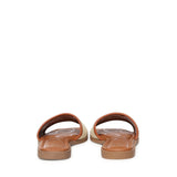 Sandali flat Responsible 73 con logo 73SC9Y501CAN RESPONSIBLE 73 FLATNATURALE/CUOIO V° 73 