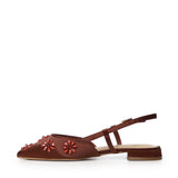 Slingback Kayla con applicazioni floreali 73SC9YL01RIC KAYLA SLINGBACKCIOCCOLATO V° 73 