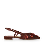 Slingback Kayla con applicazioni floreali 73SC9YL01RIC KAYLA SLINGBACKCIOCCOLATO V° 73 