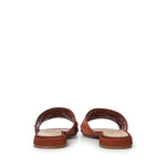 Sandali flat Kayla con cristalli 73SC9YM01RIC KAYLA FLATCIOCCOLATO V° 73 