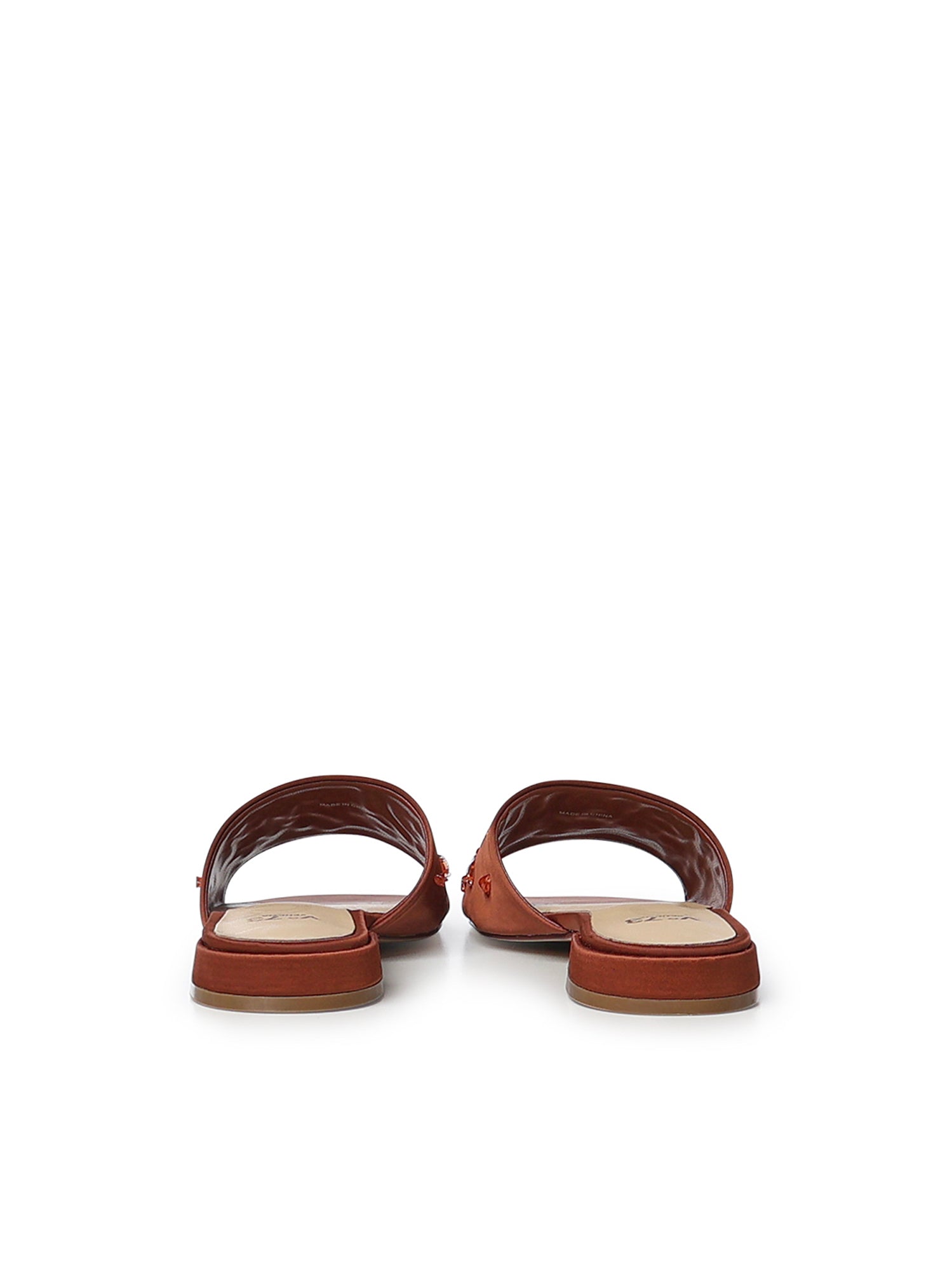 Sandali flat Kayla con cristalli 73SC9YM01RIC KAYLA FLATCIOCCOLATO V° 73 