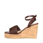 Sandali con zeppa e logo 73SC9YU01INT ZELDA WEDGEMORO V° 73 