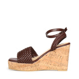 Sandali con zeppa e logo 73SC9YU01INT ZELDA WEDGEMORO V° 73 