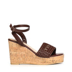 Sandali con zeppa e logo 73SC9YU01INT ZELDA WEDGEMORO V° 73 