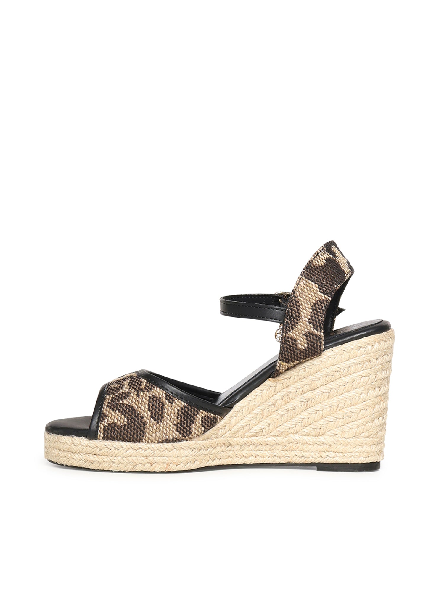Sandali con zeppa Ilene e logo 73SC9YW01LEO ILENE WEDGEBEIGE/MORO V° 73 
