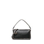 Borsa piccola a tracolla Rockstud in vitello 8W2B0J47 VSF0NO VALENTINO GARAVANI 
