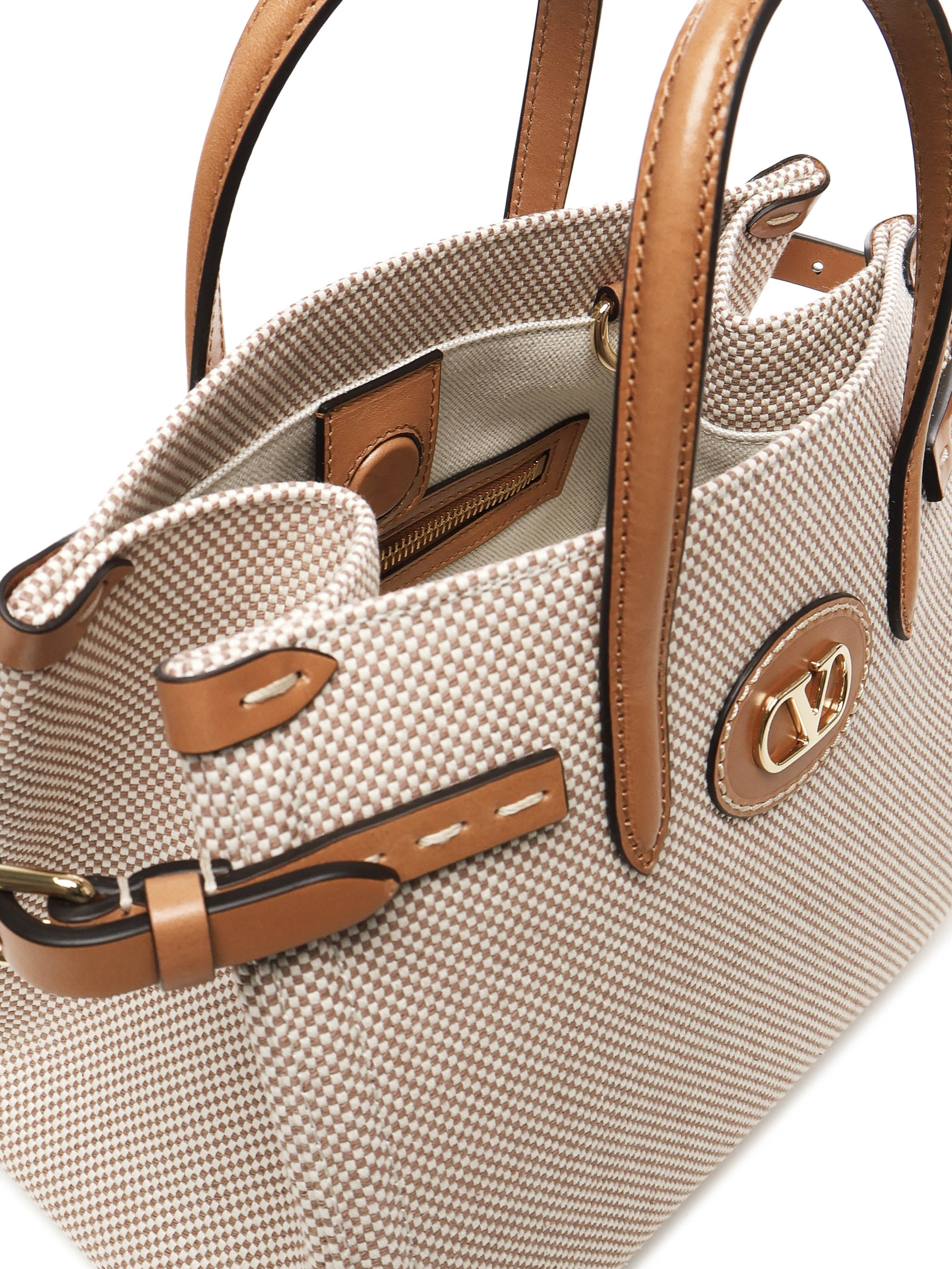 Borsa Shopping piccola Valentino Garavani Antibes in canvas 8W2B0R20 EZTR2H VALENTINO GARAVANI 