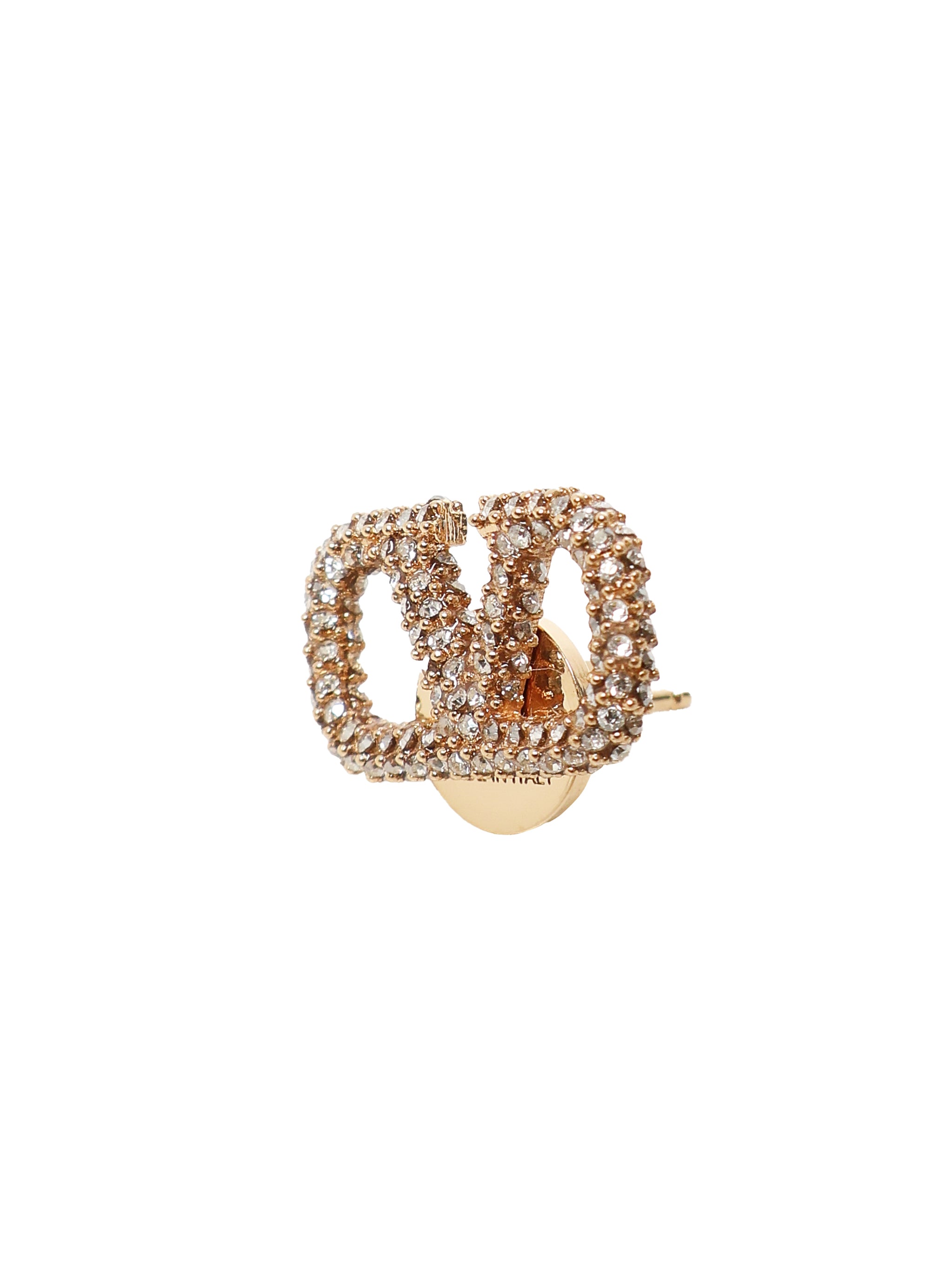 Orecchini Vlogo Signature in metallo e cristalli Swarovsk 8W2J0F85 YCWMH5 VALENTINO GARAVANI 