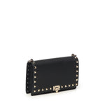 Mini bag con catena Rockstud in vitello granato 8W2P0Y59 VSH0NO VALENTINO GARAVANI 