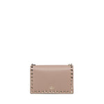 Mini bag con catena Rockstud in vitello granato 8W2P0Y59 VSHP45 VALENTINO GARAVANI 