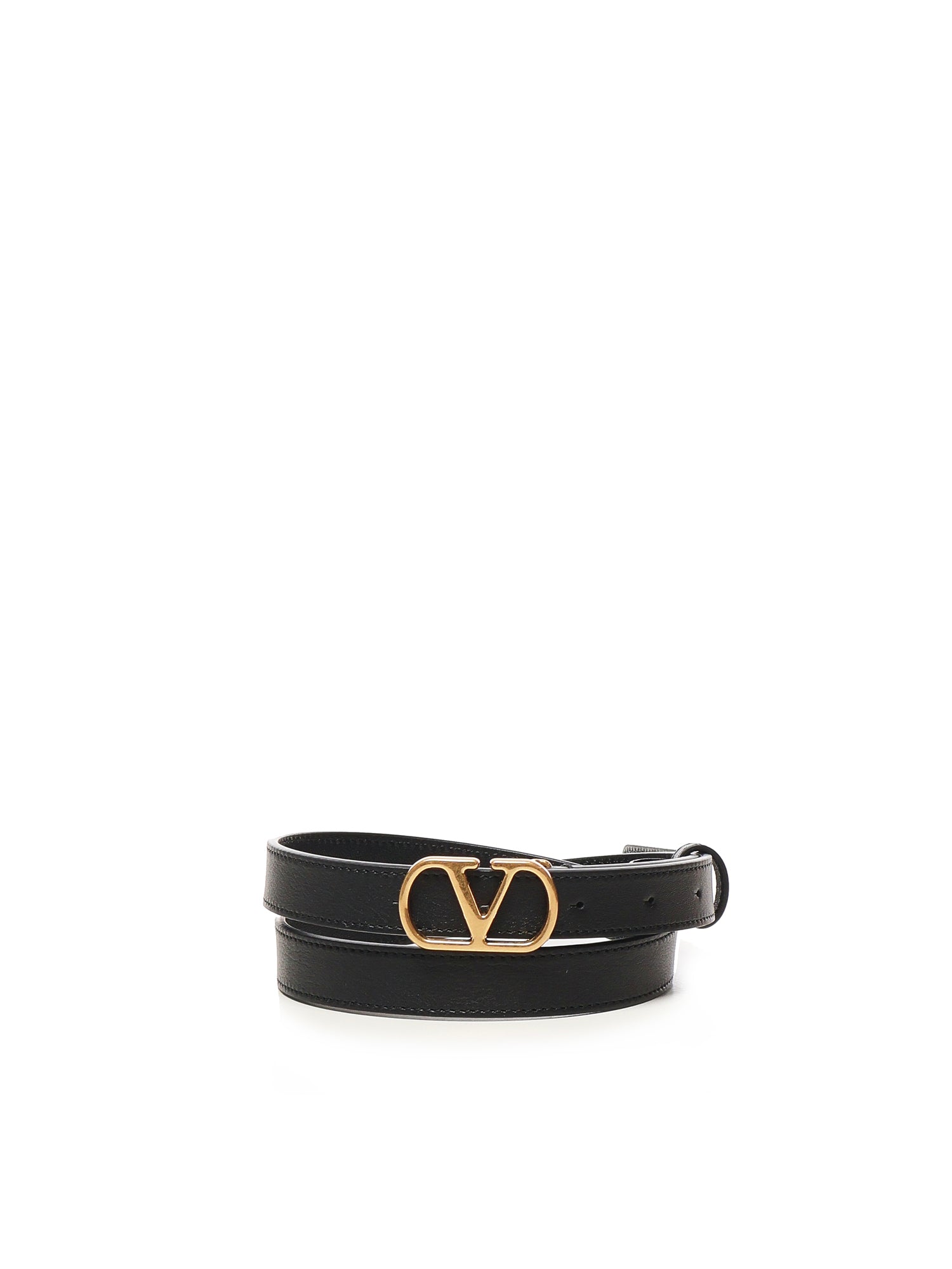 Cintura Vlogo Signature in pelle 8W2T0SM7 IYR0NO VALENTINO GARAVANI 