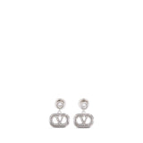 Orecchini Ovalette in metallo e cristalli Swarovski® 7W2J0AR5 QEUDFH VALENTINO GARAVANI 