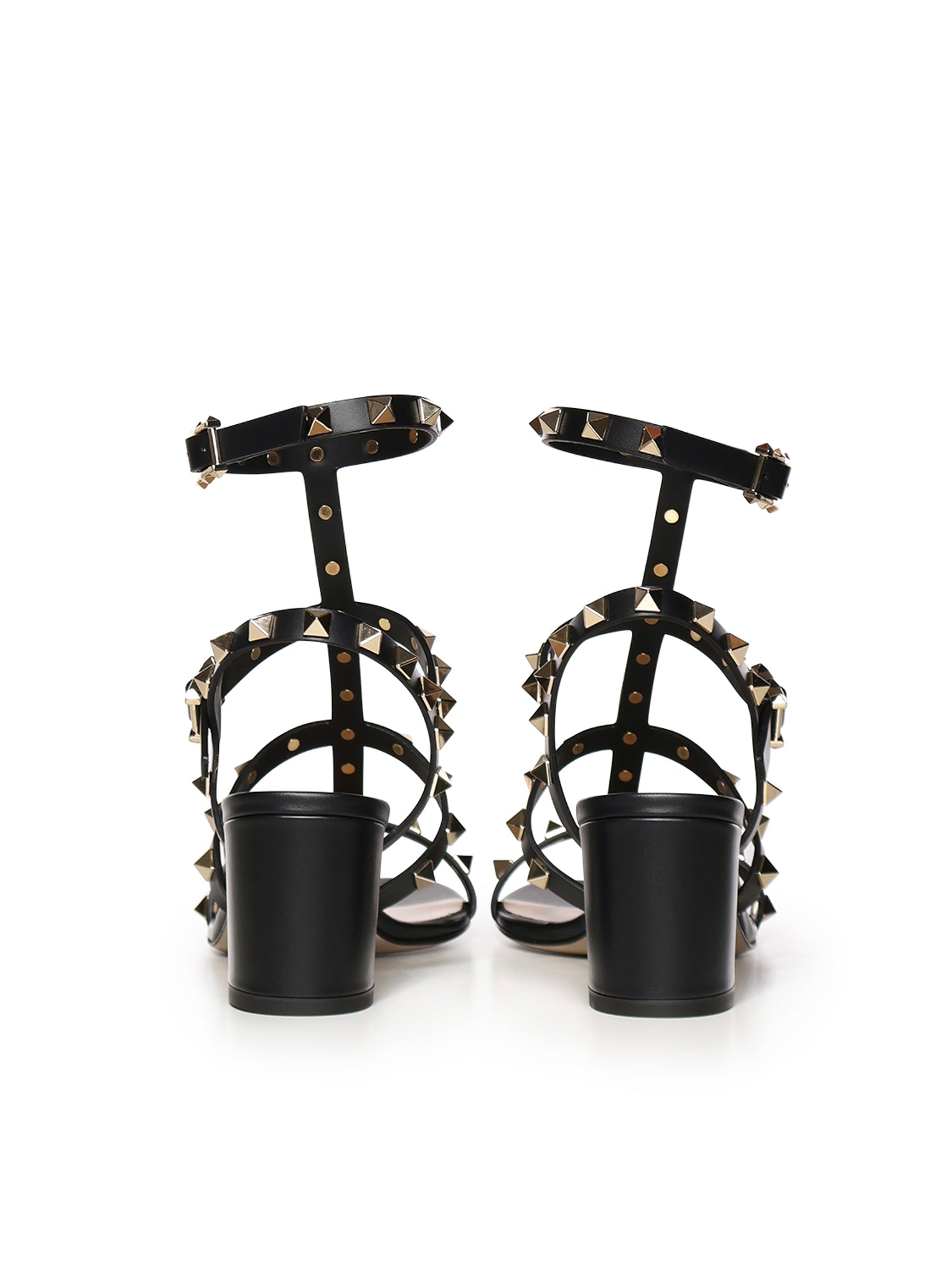 Sandalo Rockstud con cinturini in pelle 7W2S0491 VBP0NO VALENTINO GARAVANI 