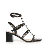 Sandalo Rockstud con cinturini in pelle 7W2S0491 VBP0NO VALENTINO GARAVANI 