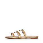 Sandalo slide Rockstud in nappa laminata 7W2S0C49 QKHI8M VALENTINO GARAVANI 