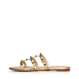 Sandalo slide Rockstud in nappa laminata 7W2S0C49 QKHI8M VALENTINO GARAVANI 