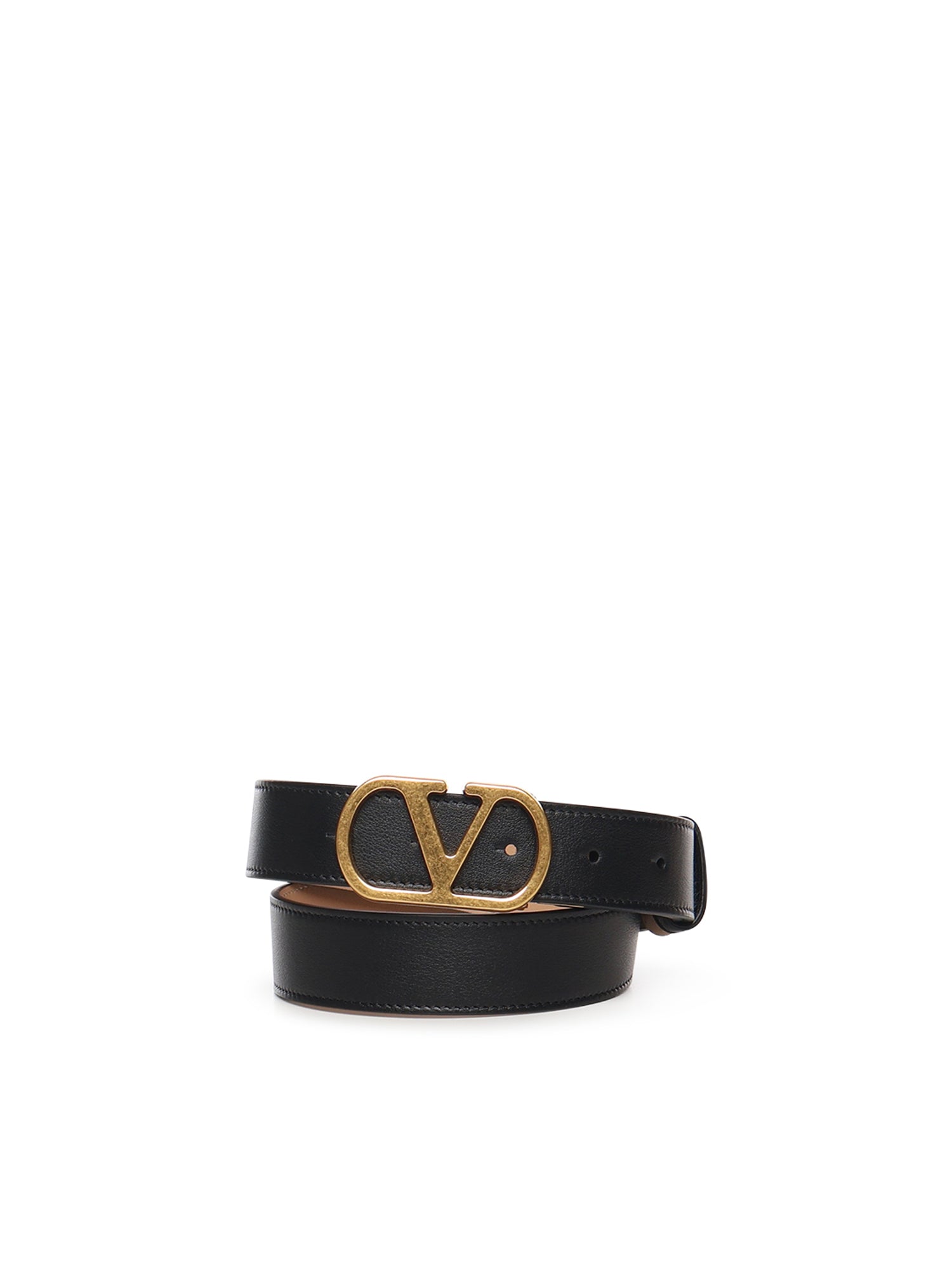 Cintura reversibile VLogo in vitello lucido 7W2T0SQ3 IYRDVW VALENTINO GARAVANI 