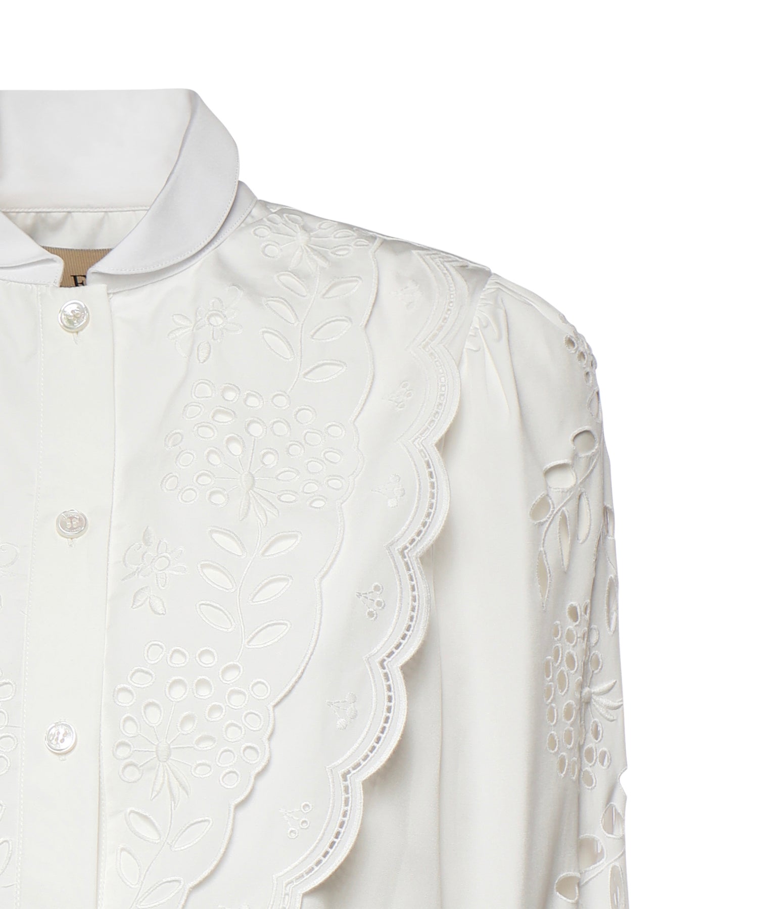 Camicia in popeline ricamata 8B3AB820 9VN0BO VALENTINO GARAVANI 