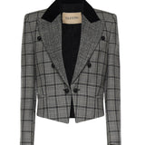 Giacca in lana motivo check 8B3CE585 9W7C1W VALENTINO GARAVANI 