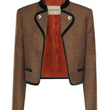 Giacca cropped in lana pied de poule 8B3CE5C0 A0KD8Q VALENTINO GARAVANI 