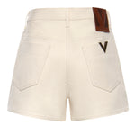 Shorts in denim di cotone 8B3DD22W 9Y5A03 VALENTINO GARAVANI 