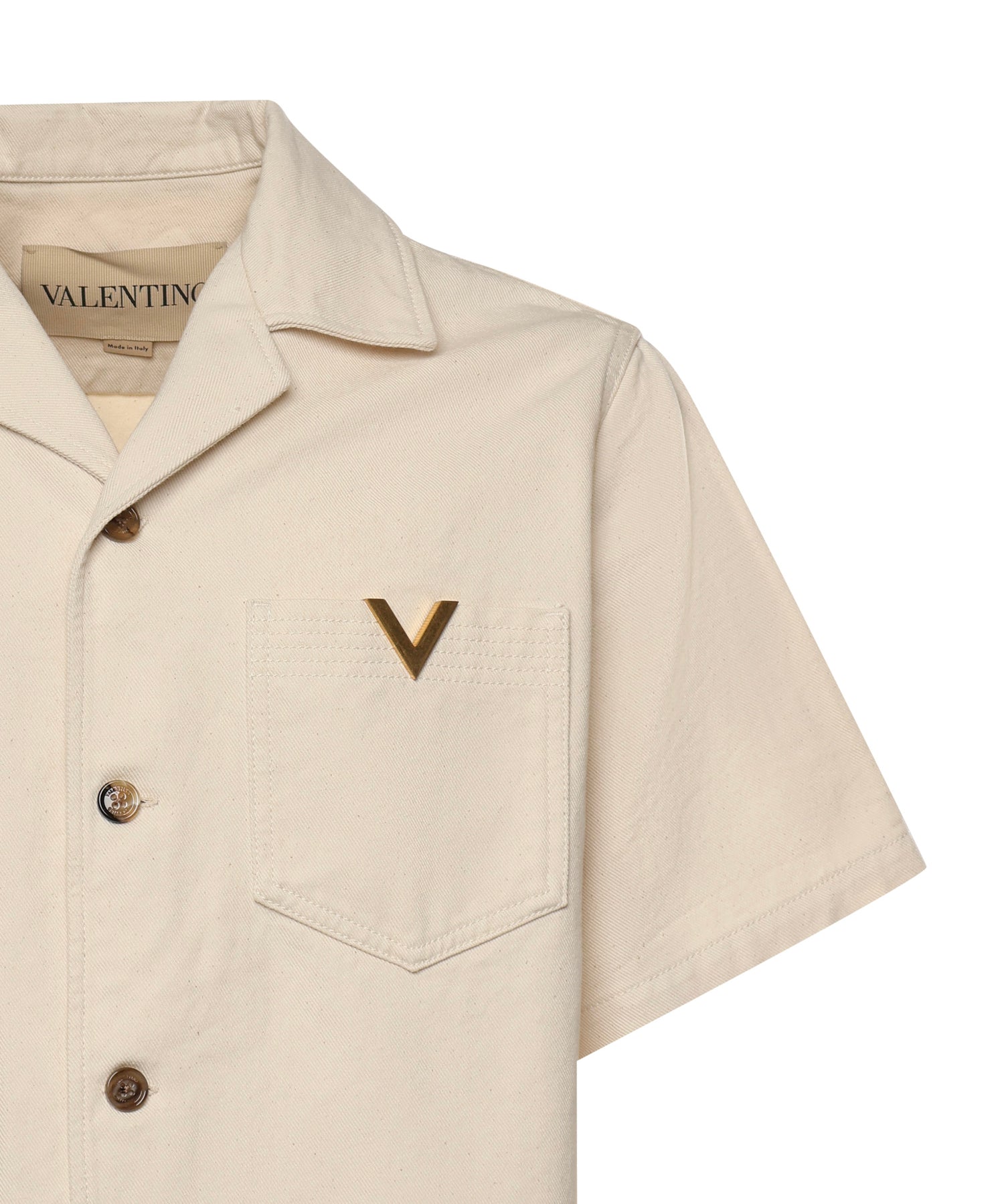 Camicia in denim con Vgold 8V3DBA10 B9WA03 VALENTINO GARAVANI 