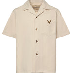 Camicia in denim con Vgold 8V3DBA10 B9WA03 VALENTINO GARAVANI 