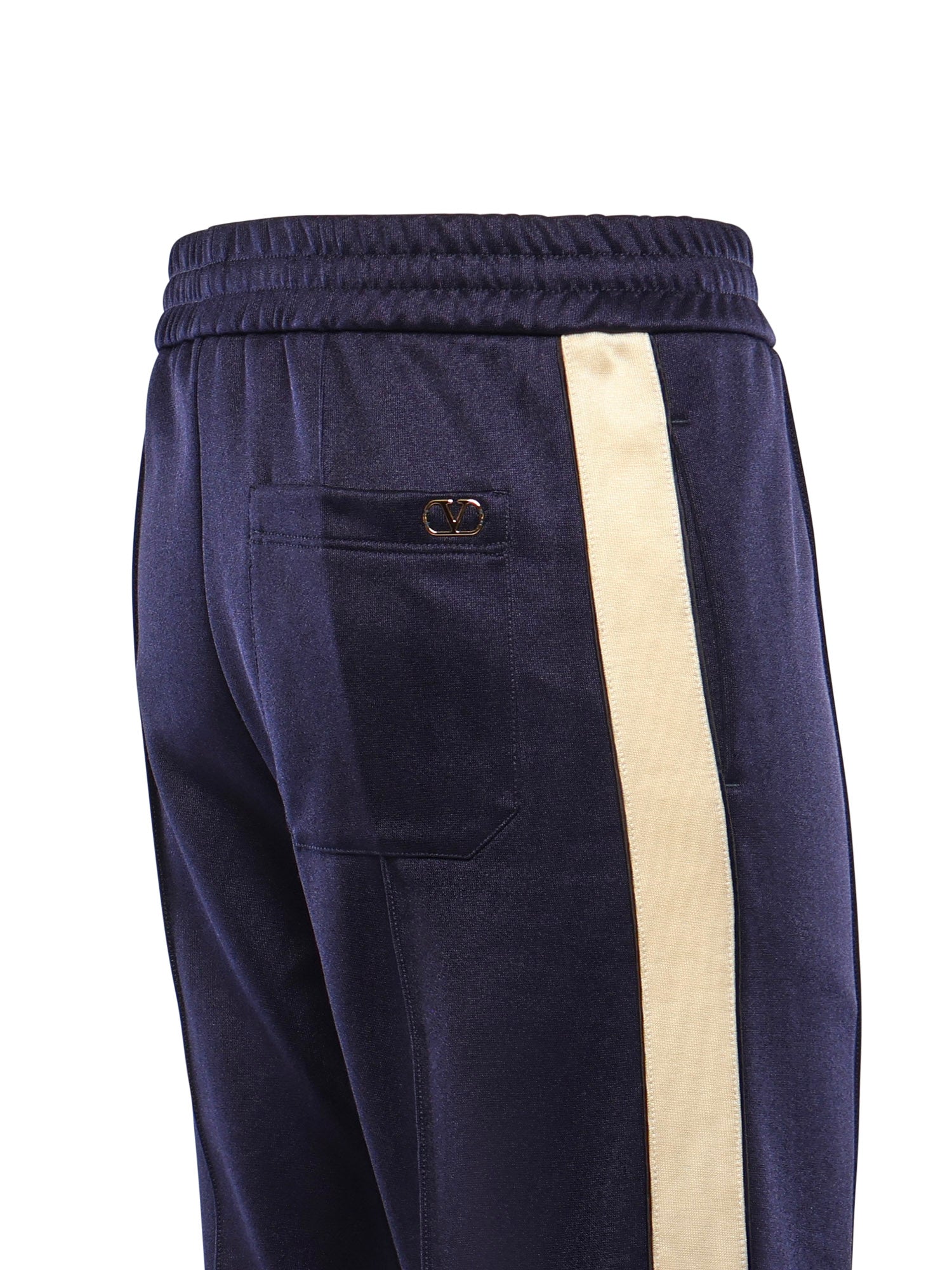Pantaloni in acetato con patch Vlogo 8V3MD05N BBPBLB VALENTINO GARAVANI 