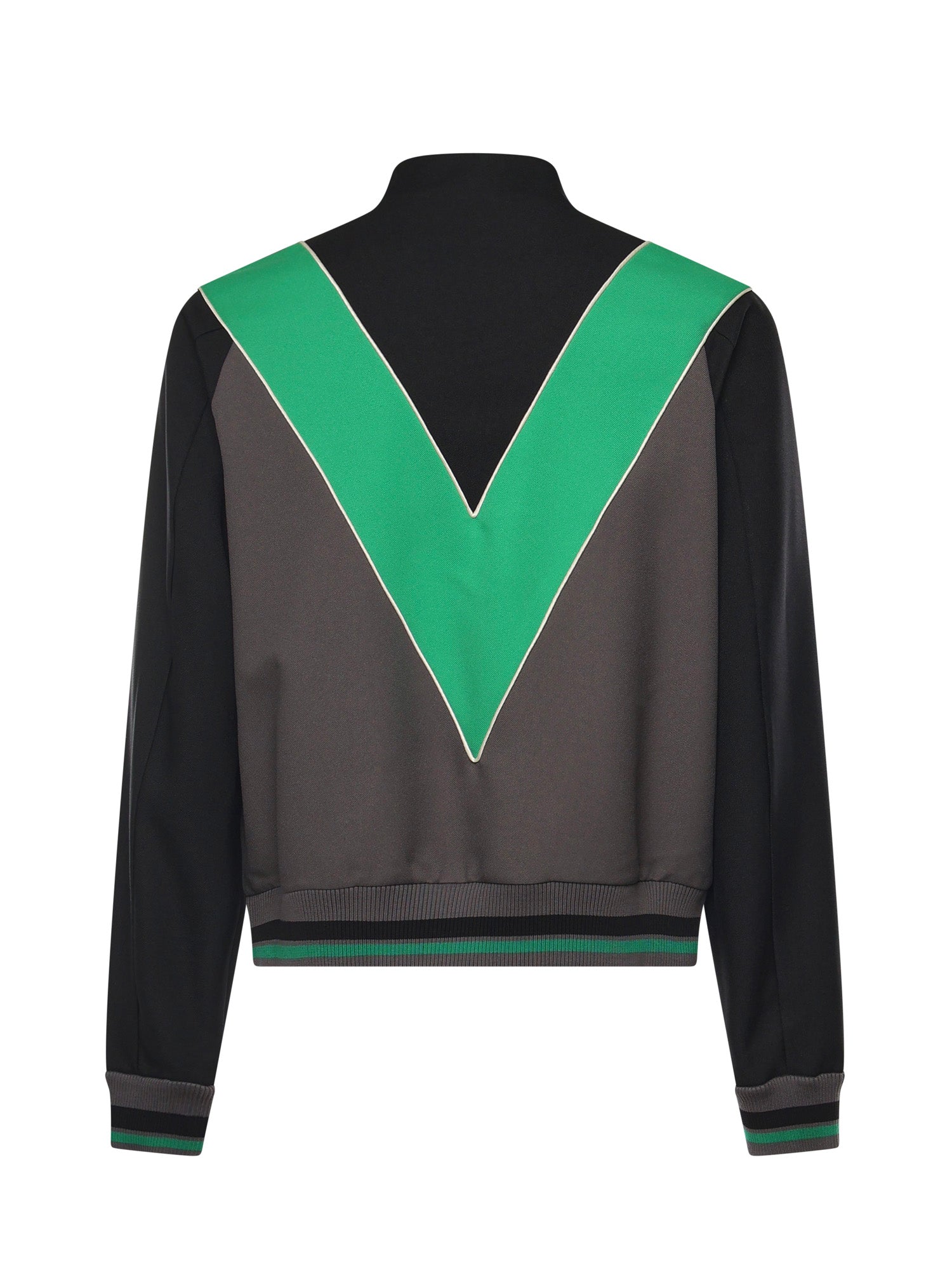 Felpa in nylon con V intarsiata 8V3MF29L AYYC2P VALENTINO GARAVANI 