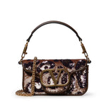 Borsa piccola a spalla Valentino Garavani Locò ricamata animalier 8W0B0K53 YHUFJY VALENTINO GARAVANI 