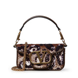 Borsa piccola a spalla Valentino Garavani Locò ricamata animalier 8W0B0K53 YHUFJY VALENTINO GARAVANI 